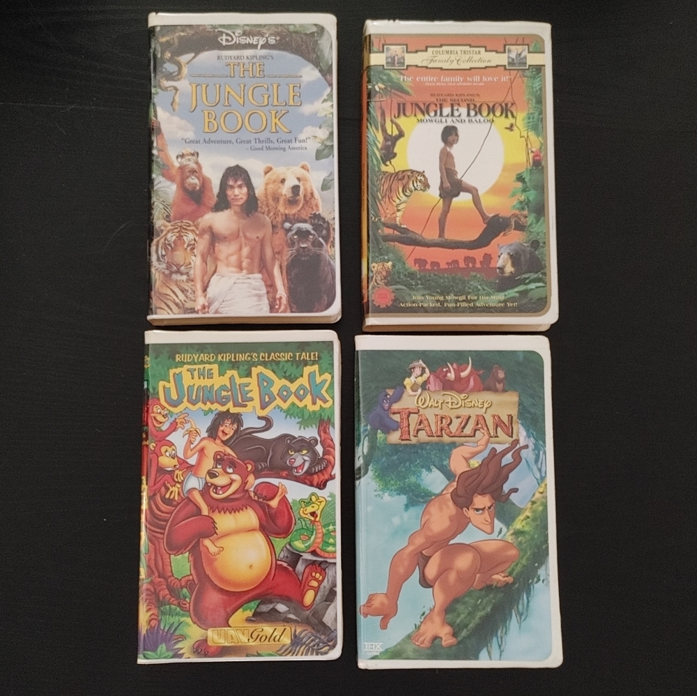 (SALE) The Jungle Book & Tarzan VHS lot